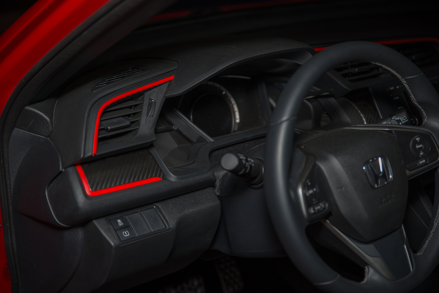 Interior Red Trim Dash  2016+ Honda Civic Forum (10th Gen) - Type R Forum,  Si Forum 