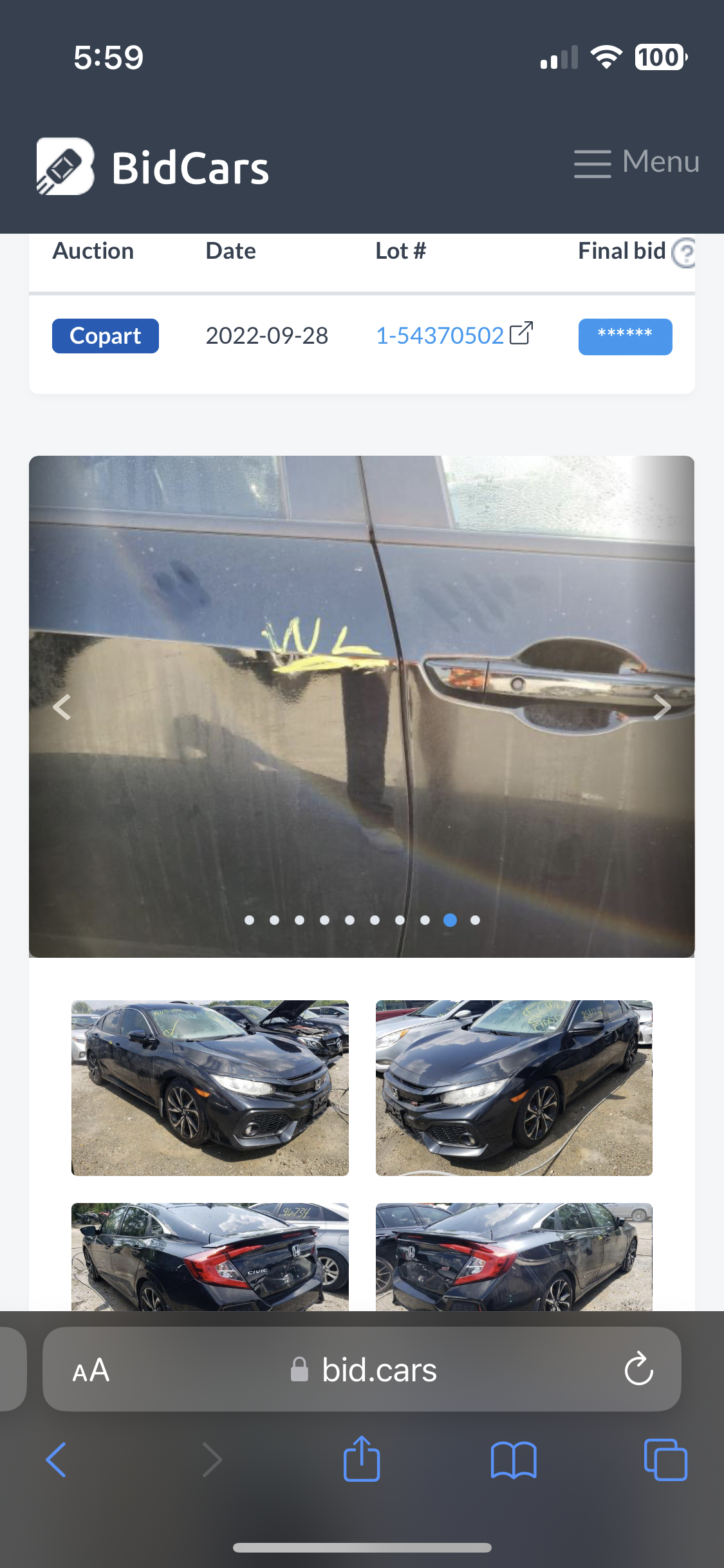 Honda Civic 10th gen I bought a flooded 2018 Civic Si IMG_7949