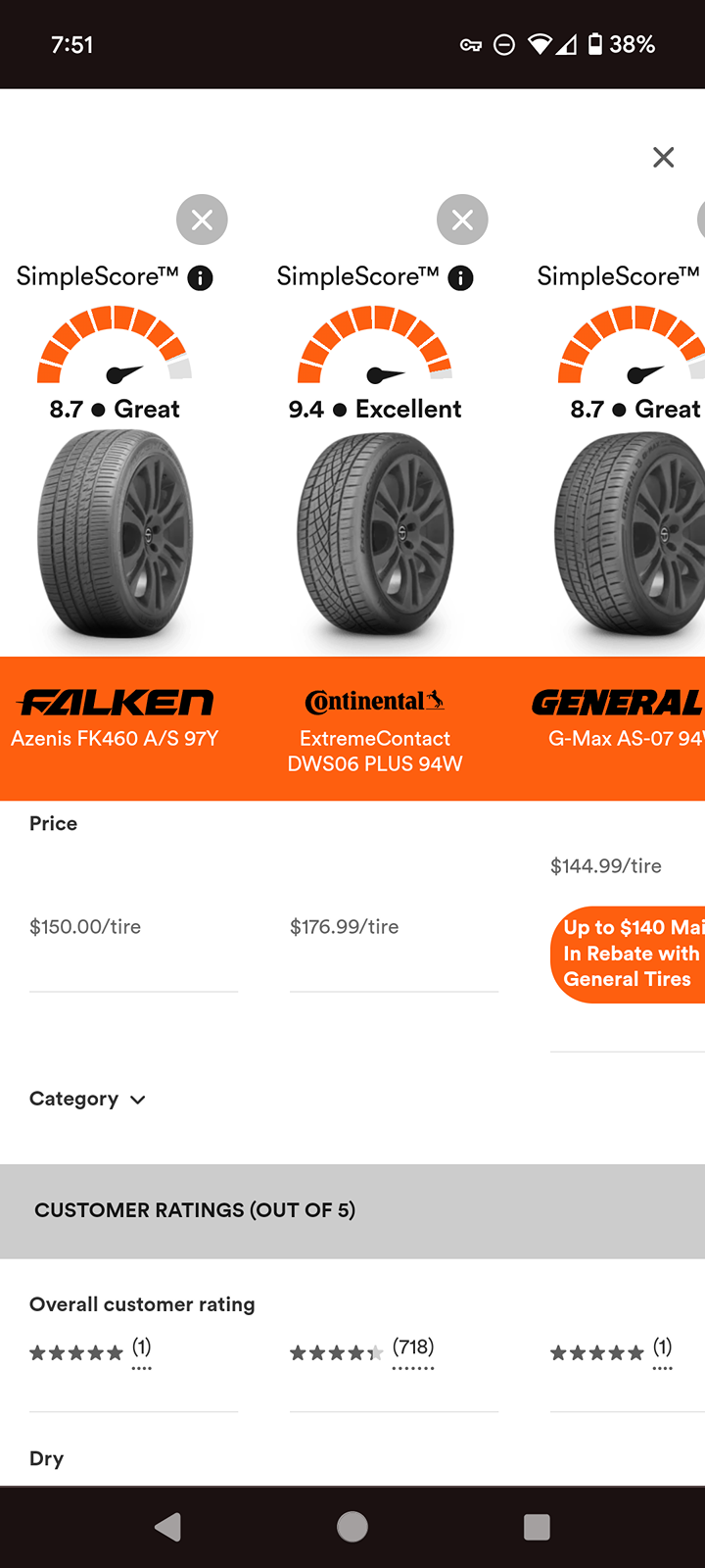 Honda Civic 10th gen What tires are the best for the price Screenshot_20240420-195144