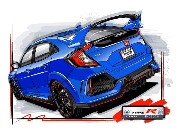 Honda Civic 10th gen Civic Type R (FK8) Personalized Poster WwIrrUE