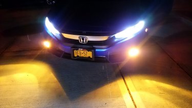 Honda Civic 10th gen 2016 Civic EX-L LED head/fog lights upgrade (night pictures) DSC_0005 copy